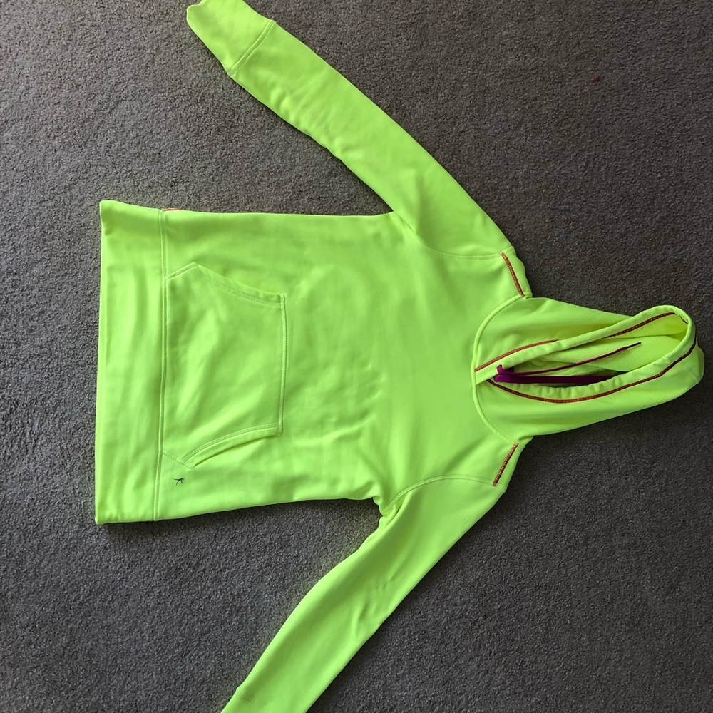 Danskin neon yellow sweatshirt